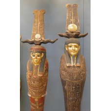 Ptah-Sokar-Osiris figure, double feather crown